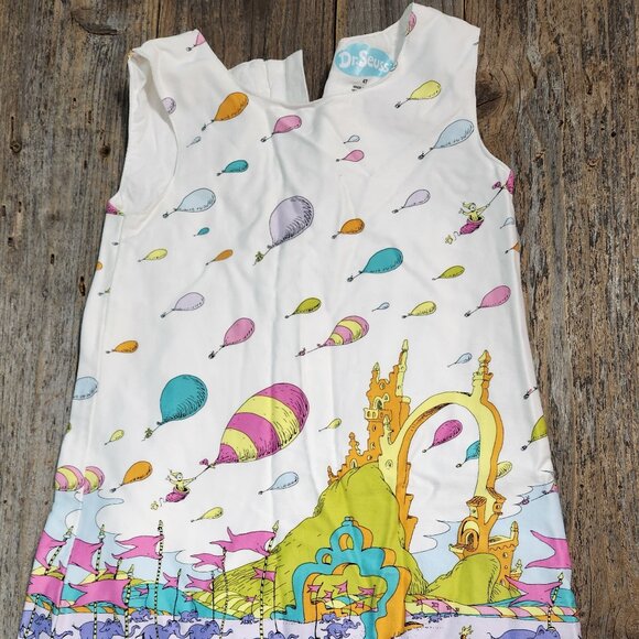 Dr Seuss Oh the Places You'll Go Dress for Girls, 4T - Picture 8 of 8